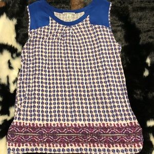 Blue & Purple Designed Tank Top